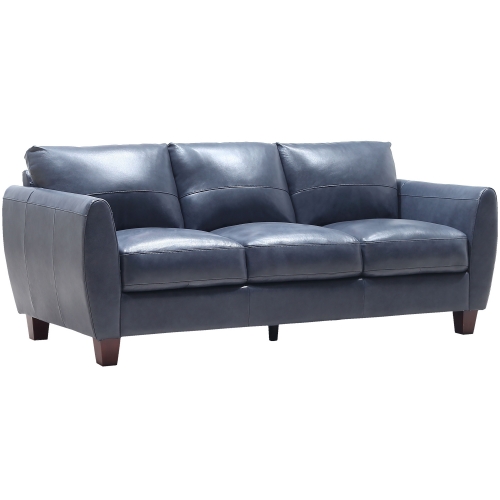 Traverse Sofa in Blue Top Grain Leather