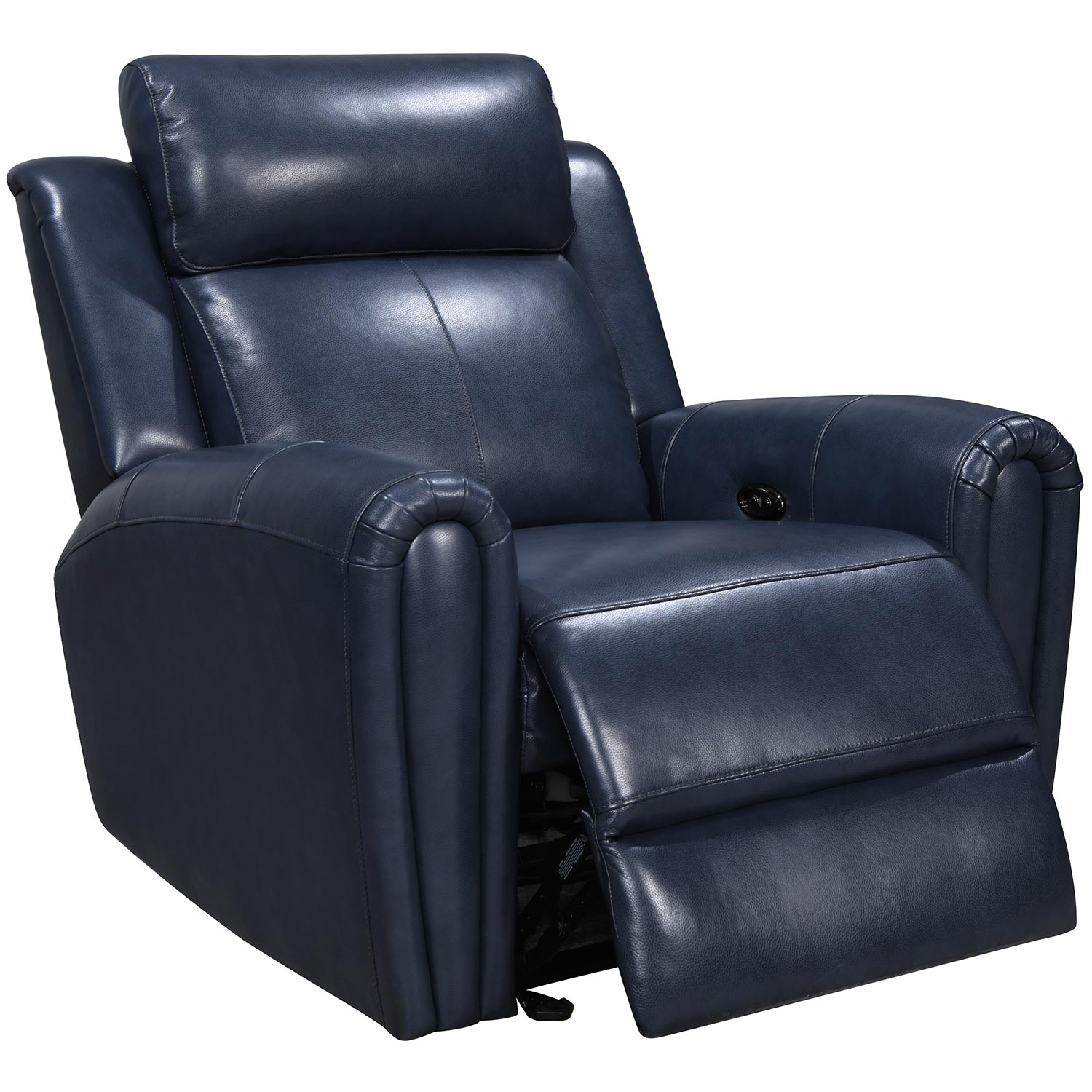 leather italia blue swivel chair