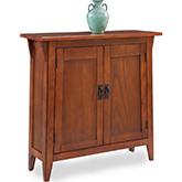 Mission Foyer Cabinet / Hall Stand w/ Adjustable Shelf in Russet