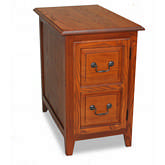 Favorite Finds Shaker Cabinet End Table in Medium Oak