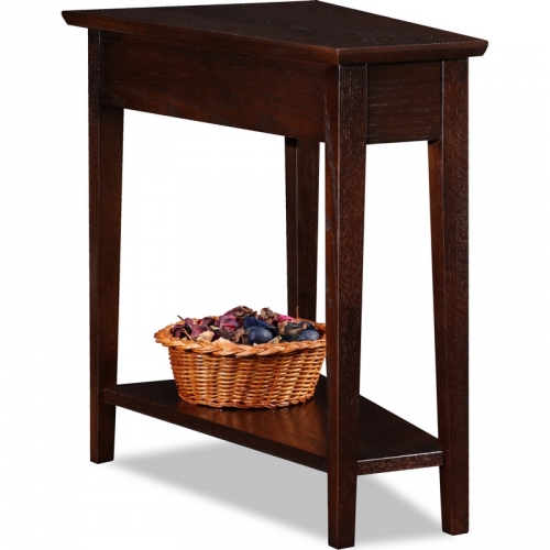 Favorite Finds Recliner Wedge Table in Chocolate Oak