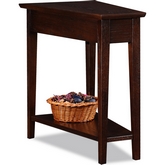 Favorite Finds Recliner Wedge Table in Chocolate Oak