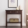 Favorite Finds Hall Console Sofa Table in Chocolate Oak