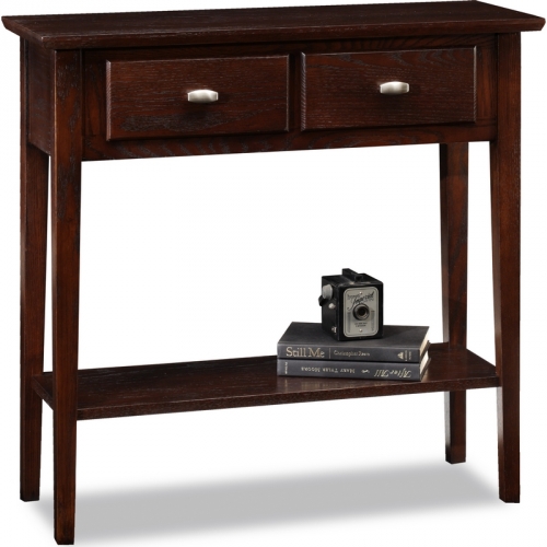 Favorite Finds Hall Console Sofa Table in Chocolate Oak