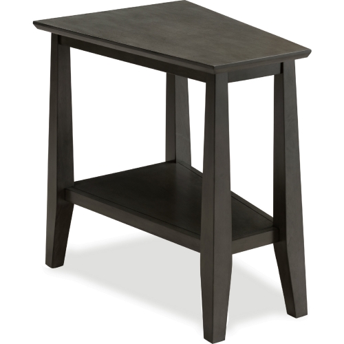 Delton Wedge Side Table in Smoke Gray Wood