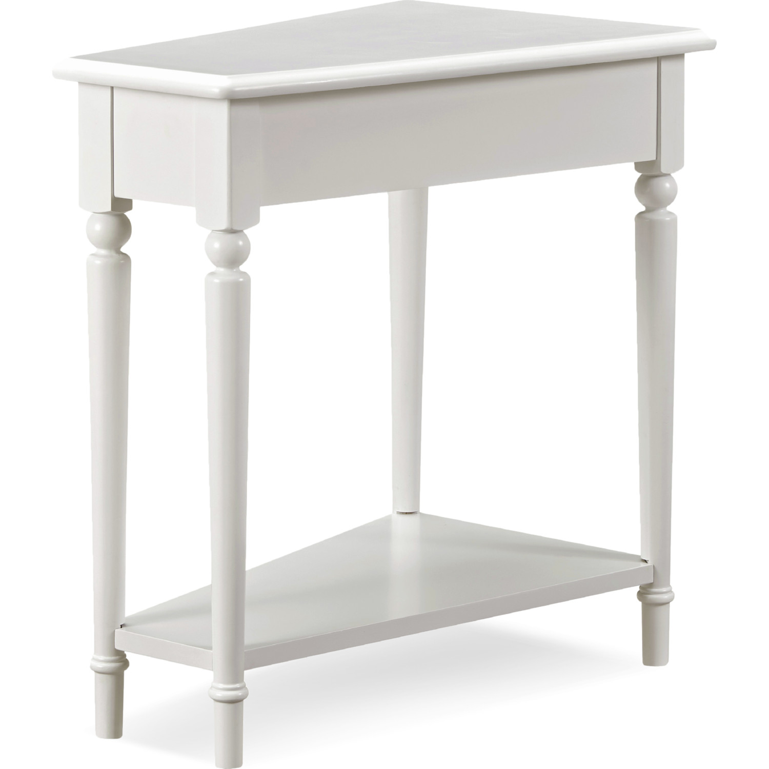 white coastal side table