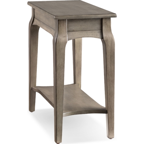 Status Narrow Side Table in Smoke Gray Wood