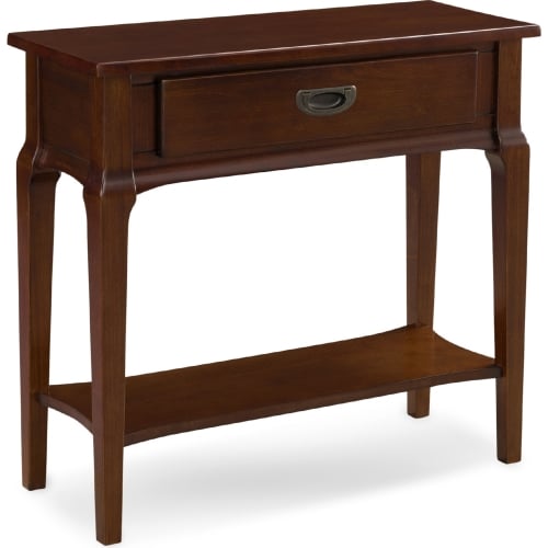 Stratus Hall Stand Console w/ Drawer in Heartwood Cherry