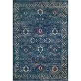 Laraline Turkish Medallion Faded Turquoise Area Rug 4 x 6 Rectangle