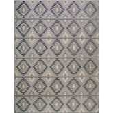 Cirrido Southwestern Indoor Outdoor Area Rug Rectangle 6'7" x 9'6" in Gray