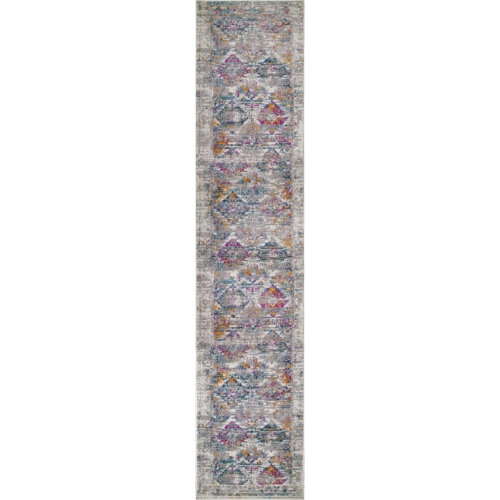 Calian Multicolor Patchwork Boho Chic Faded Area Rug 2 x 10 Runner