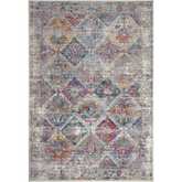 Calian Multicolor Patchwork Boho Chic Faded Area Rug 5 x 7 Rectangle