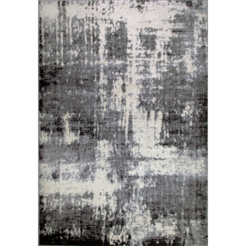 Allerick 5'3" x 7'7" Area Rug w/ Rug Pad in Vintage Faded Abstract Gray