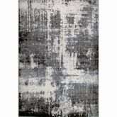 Allerick 5'3" x 7'7" Area Rug w/ Rug Pad in Vintage Faded Abstract Gray