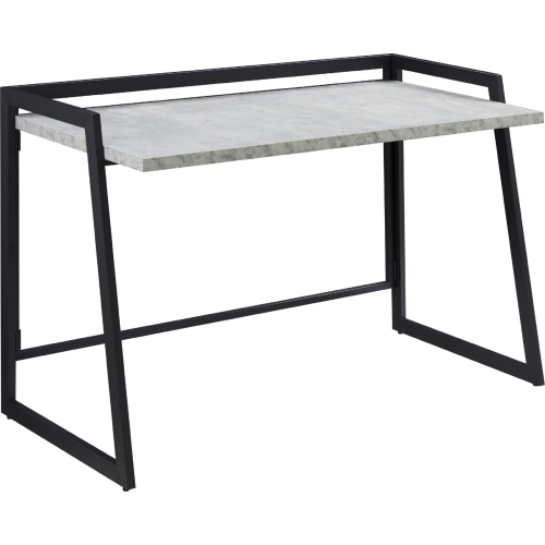 Design House Desk in Faux Concrete & Metal