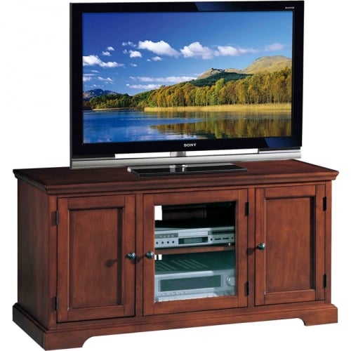 Riley Holliday 50" TV Stand Console in Westwood Brown Cherry