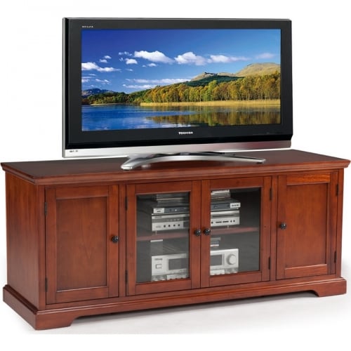 Riley Holliday 60" TV Stand in Westwood Cherry Hardwood