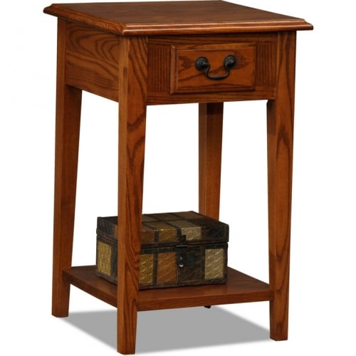 Favorite Finds Square Side or End Table in Medium Oak