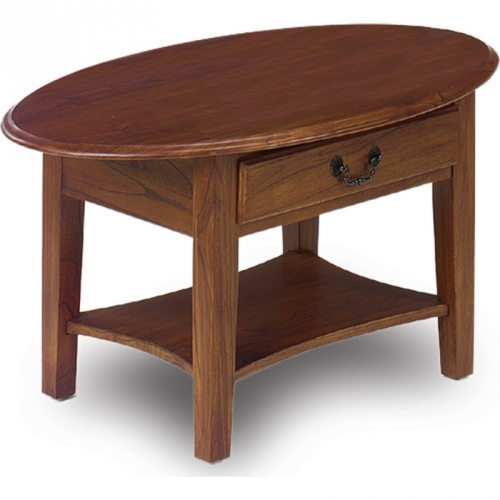 Favorite Finds Oval Coffee Table in Medium Oak