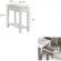 Cade 1 Drawer Side Table with Charging in Gray Finish Wood