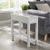 Cade 1 Drawer Side Table with Charging in Gray Finish Wood
