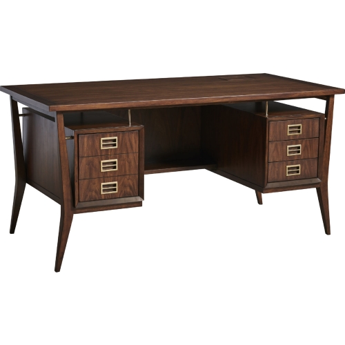 Cranbrook Writing Desk in Brown Finish Walnut Veneer