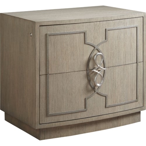 Claridge File Cabinet Chest in Wire Brushed Dove Gray