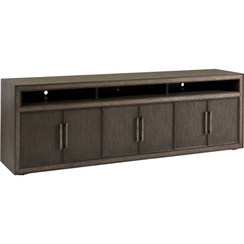 Hampton 96" TV Stand Media Console Credenza in Sandblasted Graphite