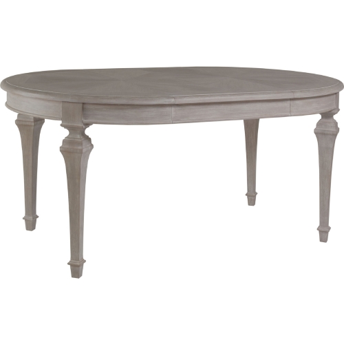 Aperitif 42" Round to 66" Oval Dining Table in White Wash