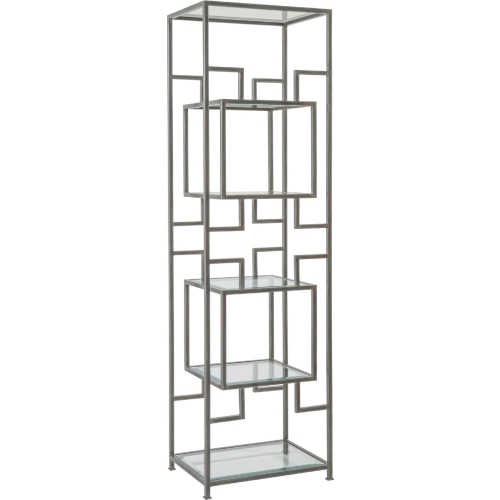 Suspension Slim Etagere in Iron Metal & Glass