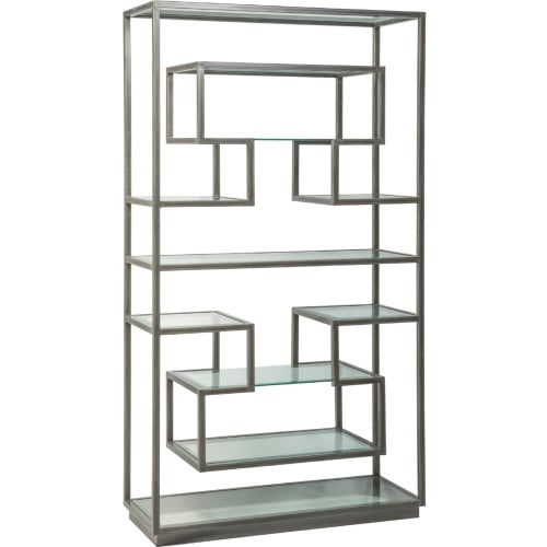 Holden Etagere Bookcase in Iron Metal & Glass