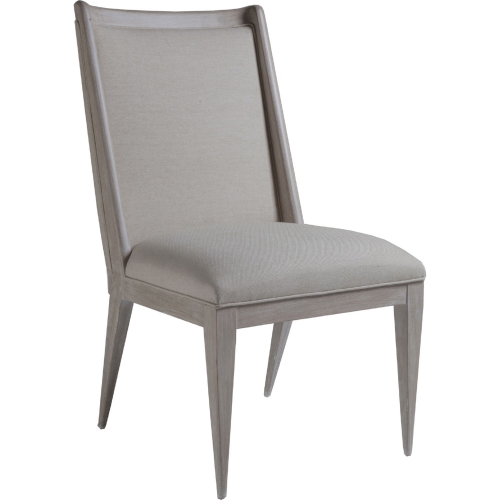 Haiku Dining Chair in Greige Fabric & White Wash Finish (Set of 2)