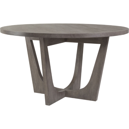 Brio 54" Round Dining Table in Brushed Gray Finish