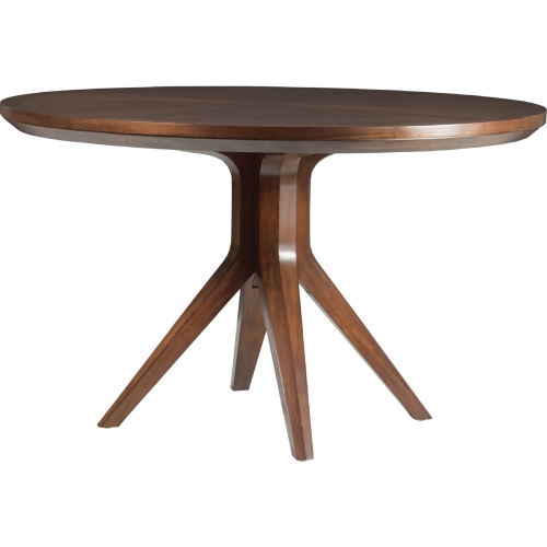 Beale 50" Round Dining Table in Walnut Finish