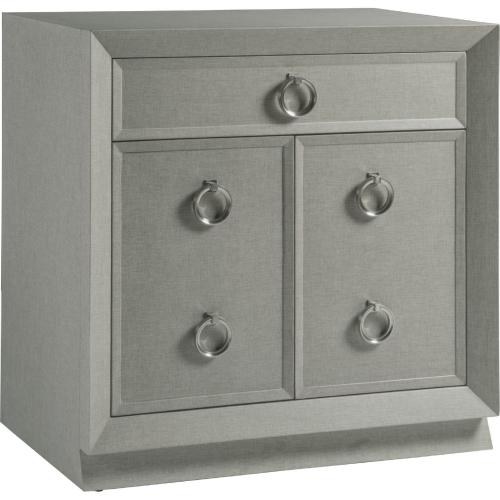 Zeitgeist Hall Door Chest in Wood & Linen