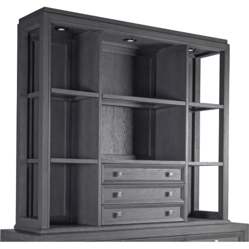 Appellation Buffet Hutch in Brushed Gray Wood