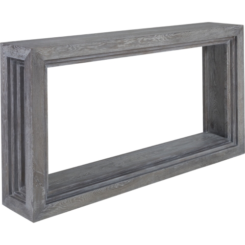 Accolade Console Table in Distressed Carbon Gray Oak Veneer