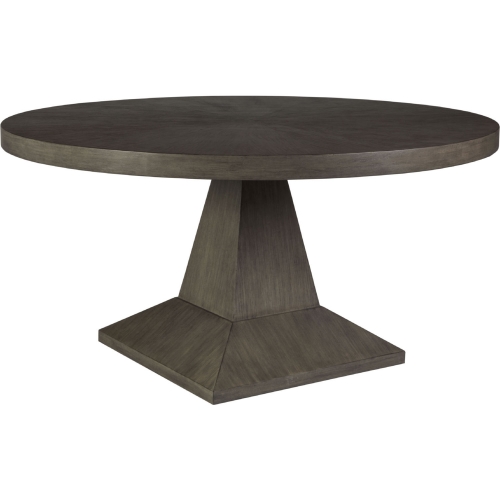 Chronicle 60" Round Dining Table in Brushed Gray Finish