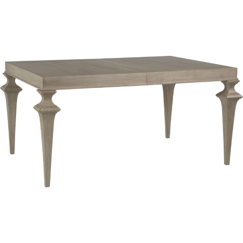 Brussels 63" Extension Dining Table in White Wash Finish