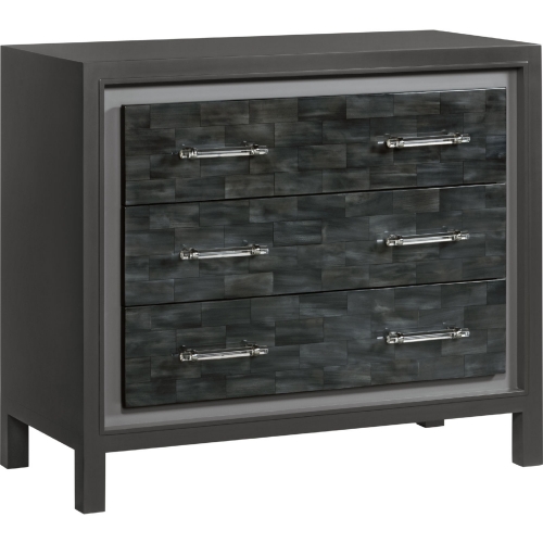 Elation Gray Hall Chest in Faux Horn Resin