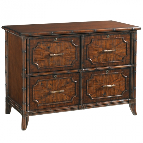 Bal Harbor Laguana Beach File Chest in Sienna Rosewood