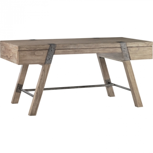 Barton Creek Wyatt 64" Table Desk in Grey Weathered Oak