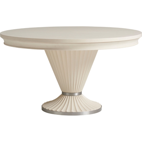 Artesia Game or Dining Table in Linen White Wood