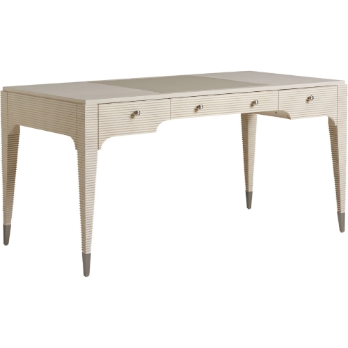 Roslyn Writing Desk in Linen White Wood