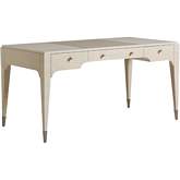 Roslyn Writing Desk in Linen White Wood