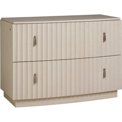 Birkdale File Cabinet Chest in Linen White Wood