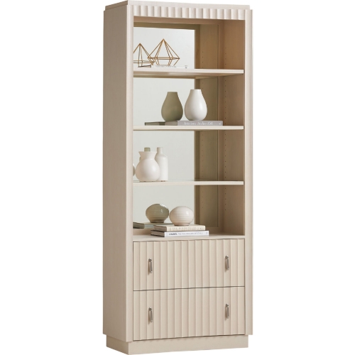 Walden Bookcase in Linen White Wood