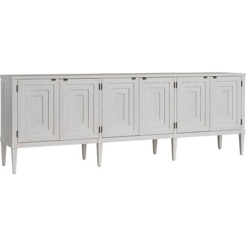 Clearwater 100" TV Stand Media Console in Shell White Finish