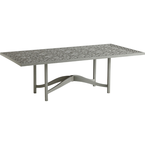 Silver Sands Outdoor 88" Dining Table in Gray Aluminum