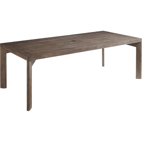 La Jolla Outdoor 88" Dining Table in Taupe Gray Teak